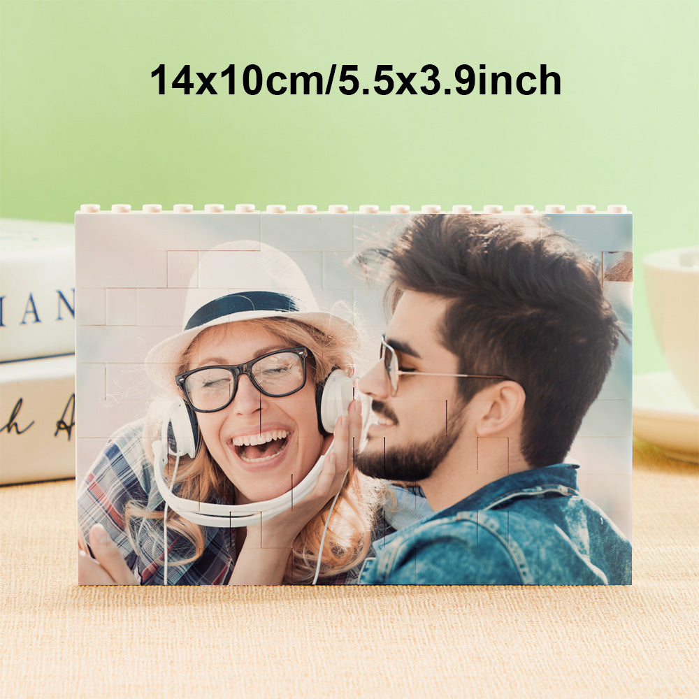 Puzzle Bloc Personnalisé Brique De Construction Photo Personnalisée Formes Et Tailles Multiples Cadeau Pour Amoureux - BuildingPuzzleFR