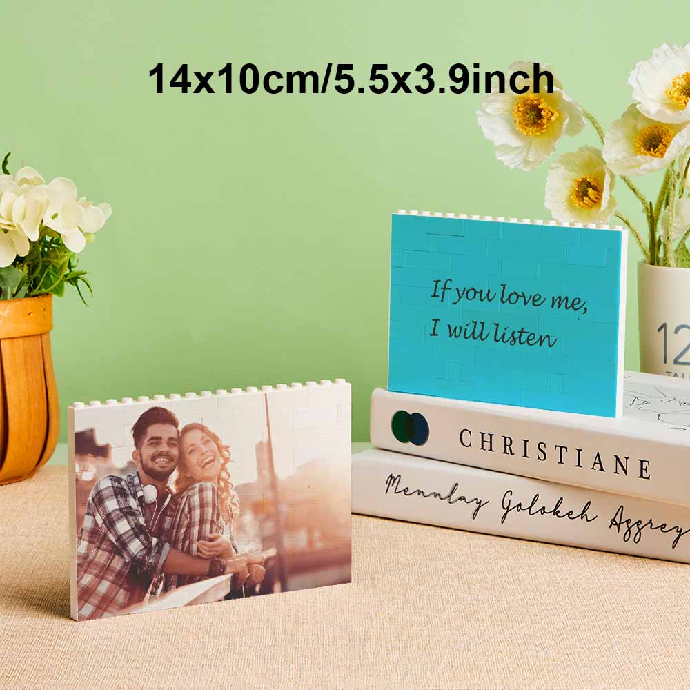 Puzzle Bloc Personnalisé Brique De Construction Photo Personnalisée Formes Et Tailles Multiples Cadeau Pour Amoureux - BuildingPuzzleFR