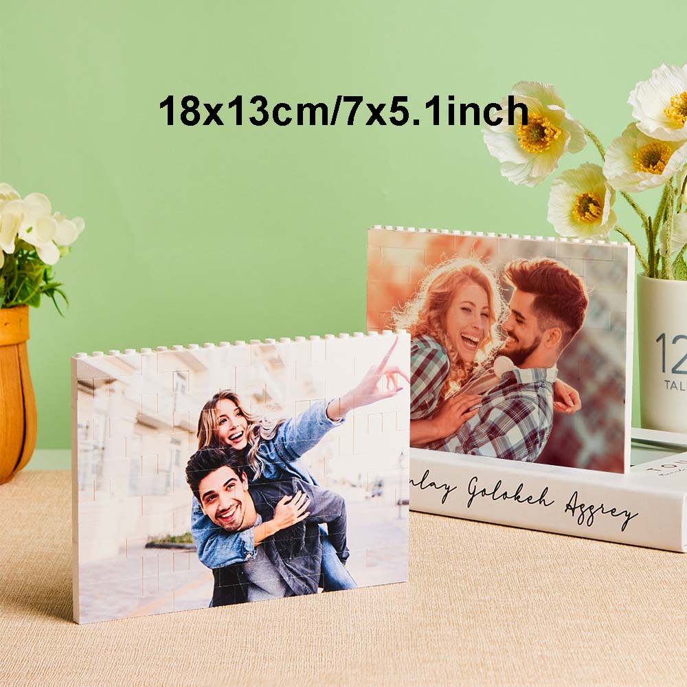 Puzzle Bloc Personnalisé Brique De Construction Photo Personnalisée Formes Et Tailles Multiples Cadeau Pour Amoureux - BuildingPuzzleFR