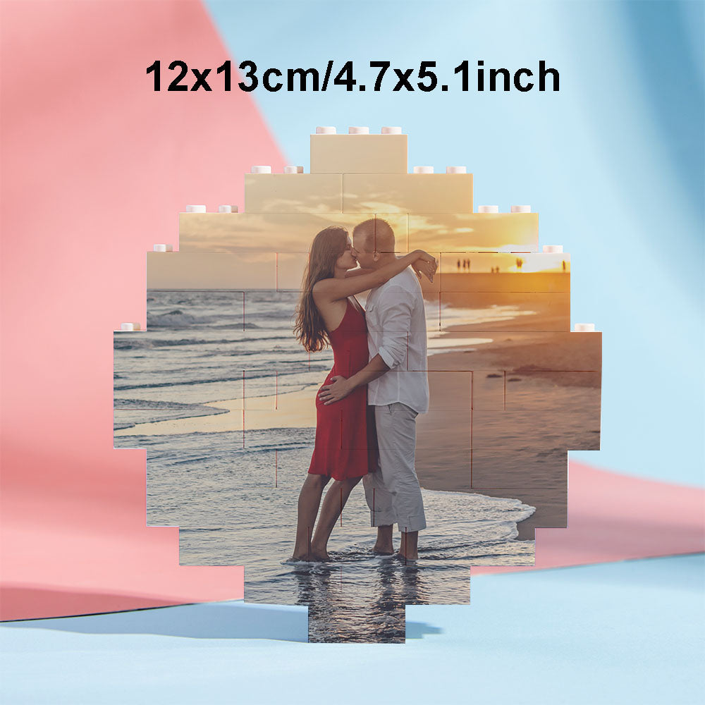 Puzzle Bloc Personnalisé Brique De Construction Photo Personnalisée Formes Et Tailles Multiples Cadeau Pour Amoureux - BuildingPuzzleFR