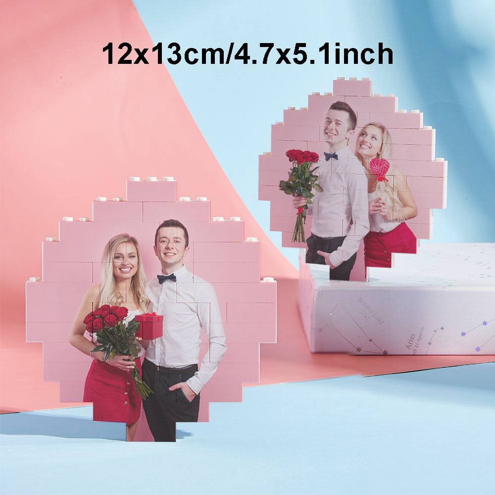 Puzzle Bloc Personnalisé Brique De Construction Photo Personnalisée Formes Et Tailles Multiples Cadeau Pour Amoureux - BuildingPuzzleFR