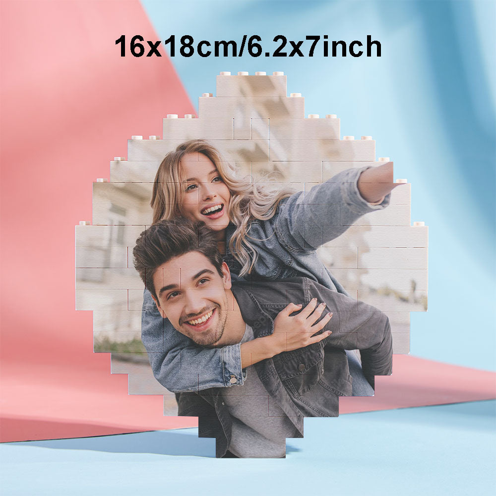 Puzzle Bloc Personnalisé Brique De Construction Photo Personnalisée Formes Et Tailles Multiples Cadeau Pour Amoureux - BuildingPuzzleFR