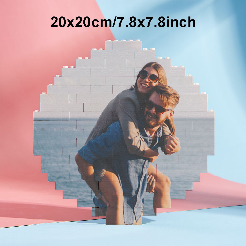 Puzzle Bloc Personnalisé Brique De Construction Photo Personnalisée Formes Et Tailles Multiples Cadeau Pour Amoureux - BuildingPuzzleFR