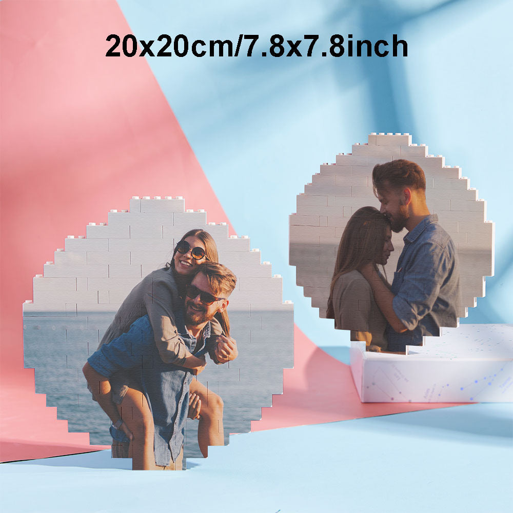 Puzzle Bloc Personnalisé Brique De Construction Photo Personnalisée Formes Et Tailles Multiples Cadeau Pour Amoureux - BuildingPuzzleFR