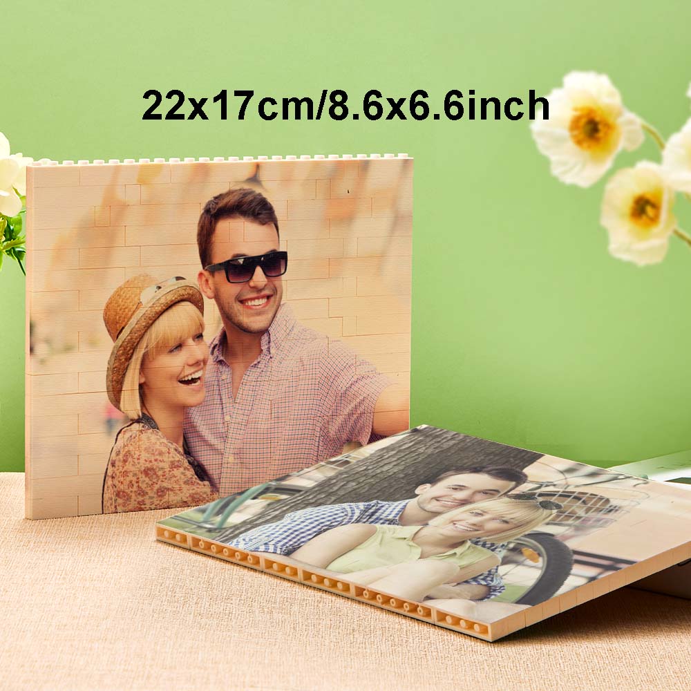 Puzzle Bloc Personnalisé Brique De Construction Photo Personnalisée Formes Et Tailles Multiples Cadeau Pour Amoureux - BuildingPuzzleFR