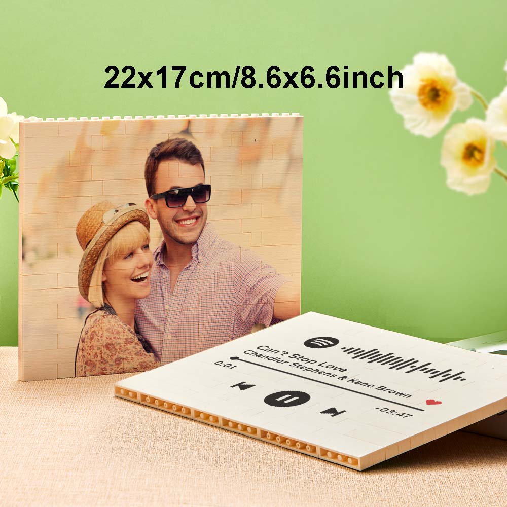 Puzzle Bloc Personnalisé Brique De Construction Photo Personnalisée Formes Et Tailles Multiples Cadeau Pour Amoureux - BuildingPuzzleFR