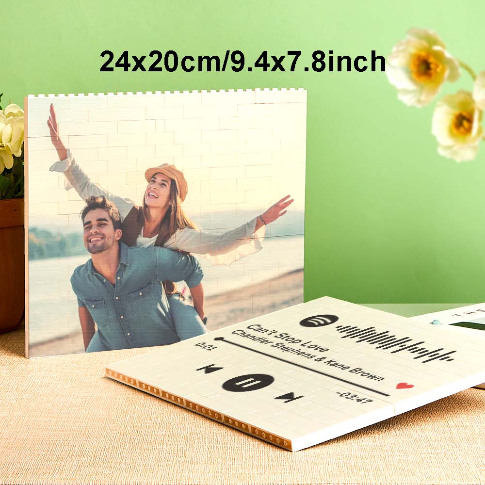 Puzzle Bloc Personnalisé Brique De Construction Photo Personnalisée Formes Et Tailles Multiples Cadeau Pour Amoureux - BuildingPuzzleFR