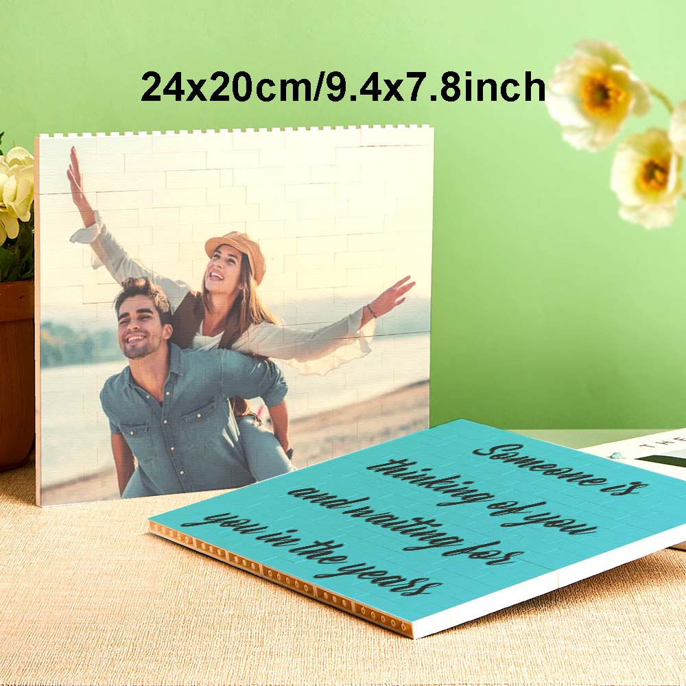 Puzzle Bloc Personnalisé Brique De Construction Photo Personnalisée Formes Et Tailles Multiples Cadeau Pour Amoureux - BuildingPuzzleFR