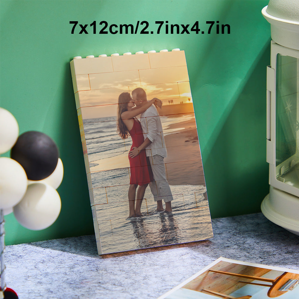 Puzzle Bloc Personnalisé Brique De Construction Photo Personnalisée Formes Et Tailles Multiples Cadeau Pour Amoureux - BuildingPuzzleFR