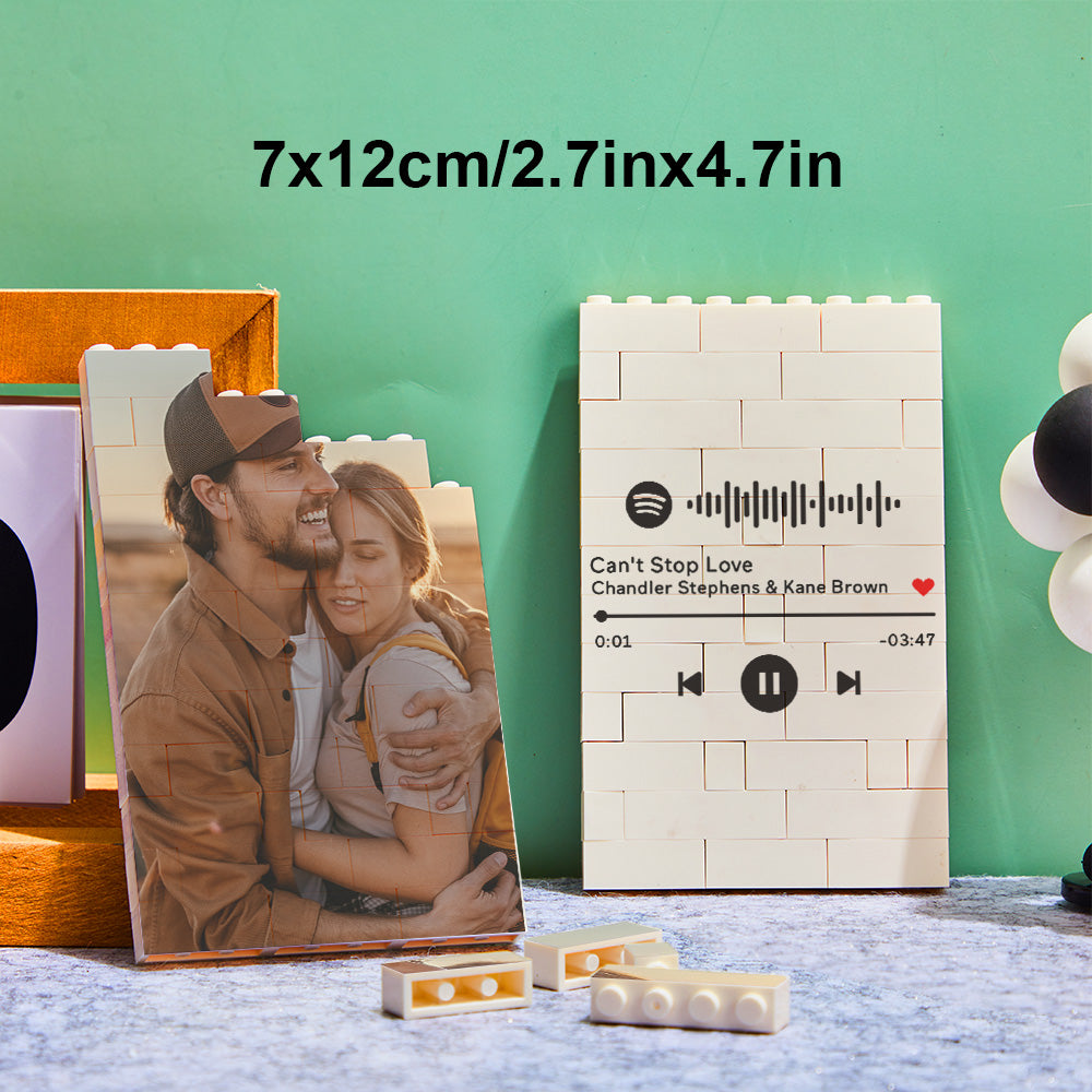 Puzzle Bloc Personnalisé Brique De Construction Photo Personnalisée Formes Et Tailles Multiples Cadeau Pour Amoureux - BuildingPuzzleFR