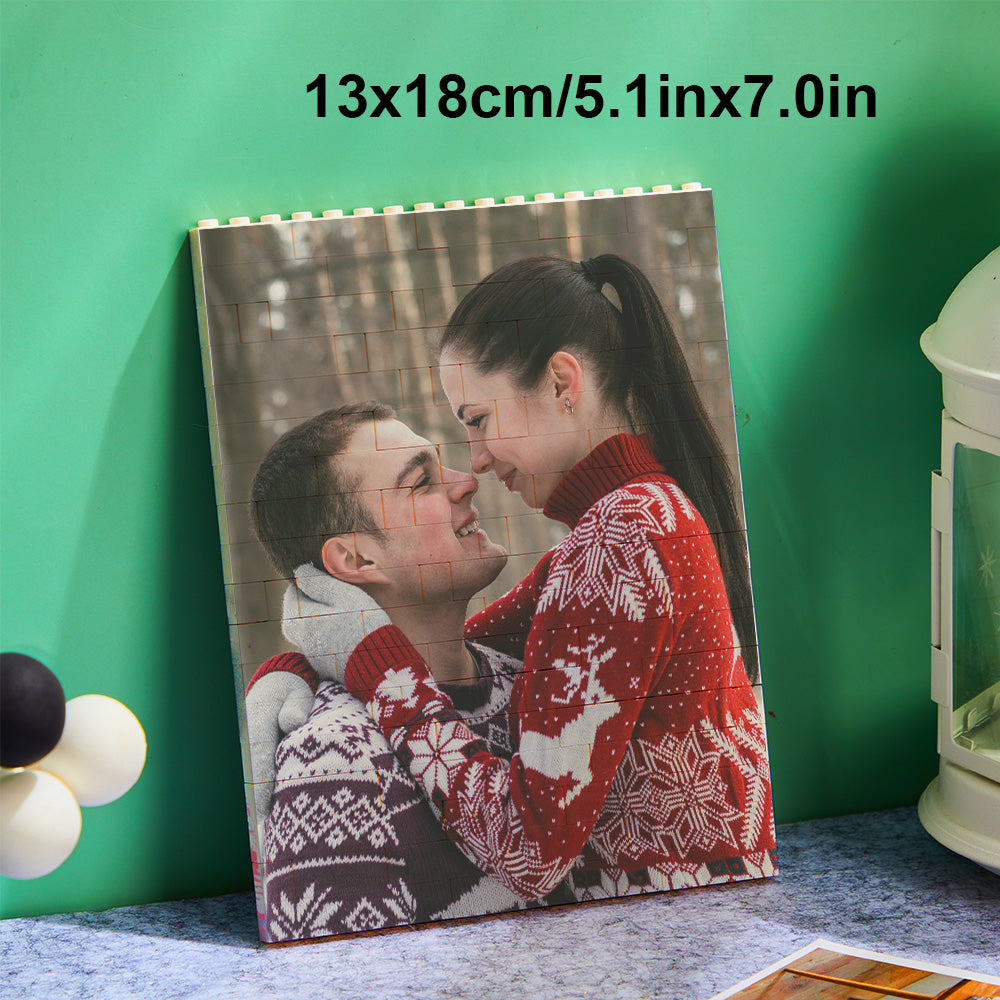 Puzzle Bloc Personnalisé Brique De Construction Photo Personnalisée Formes Et Tailles Multiples Cadeau Pour Amoureux - BuildingPuzzleFR