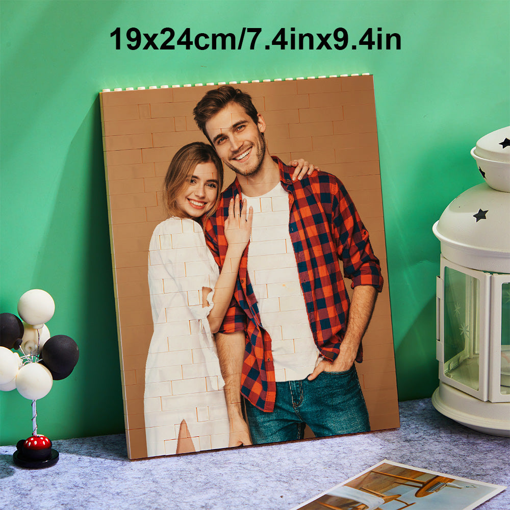 Puzzle Bloc Personnalisé Brique De Construction Photo Personnalisée Formes Et Tailles Multiples Cadeau Pour Amoureux - BuildingPuzzleFR