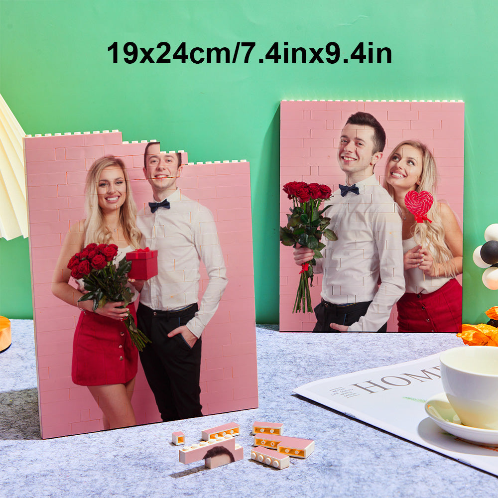 Puzzle Bloc Personnalisé Brique De Construction Photo Personnalisée Formes Et Tailles Multiples Cadeau Pour Amoureux - BuildingPuzzleFR