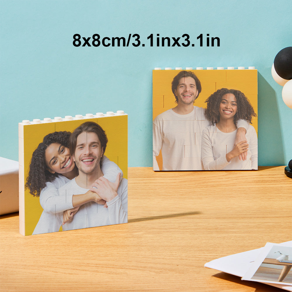 Puzzle Bloc Personnalisé Brique De Construction Photo Personnalisée Formes Et Tailles Multiples Cadeau Pour Amoureux - BuildingPuzzleFR