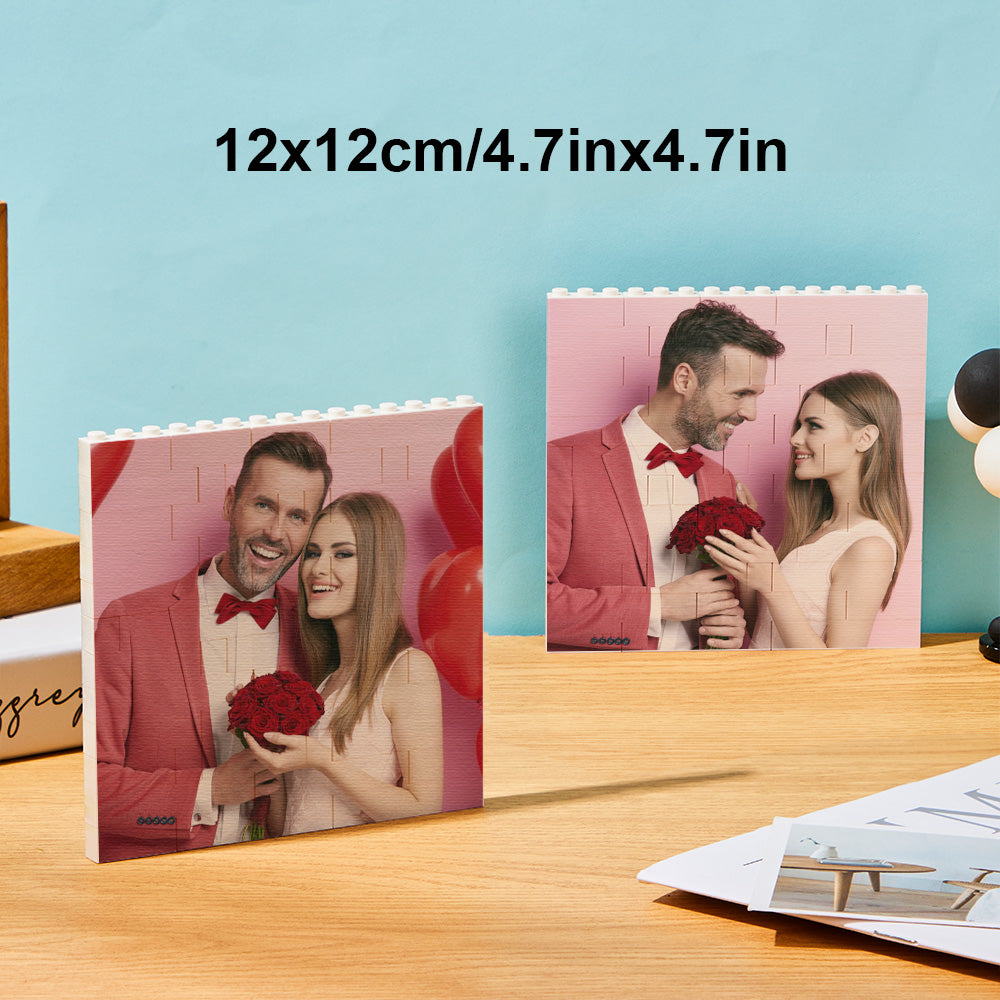 Puzzle Bloc Personnalisé Brique De Construction Photo Personnalisée Formes Et Tailles Multiples Cadeau Pour Amoureux - BuildingPuzzleFR