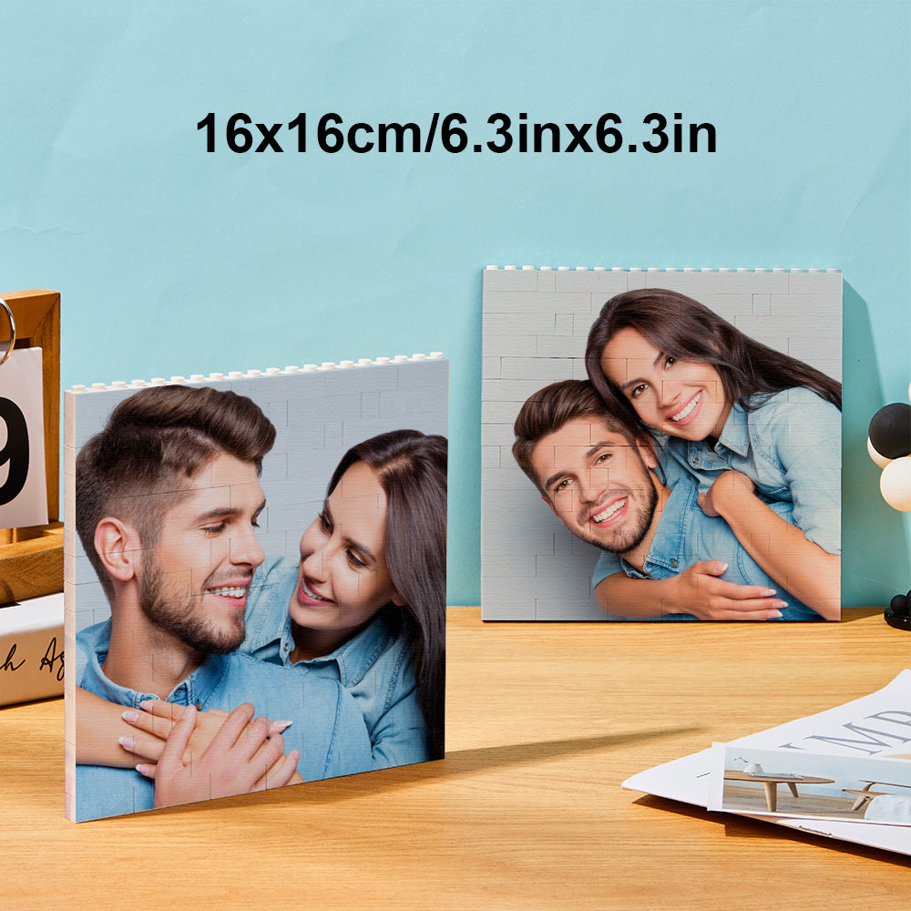 Puzzle Bloc Personnalisé Brique De Construction Photo Personnalisée Formes Et Tailles Multiples Cadeau Pour Amoureux - BuildingPuzzleFR