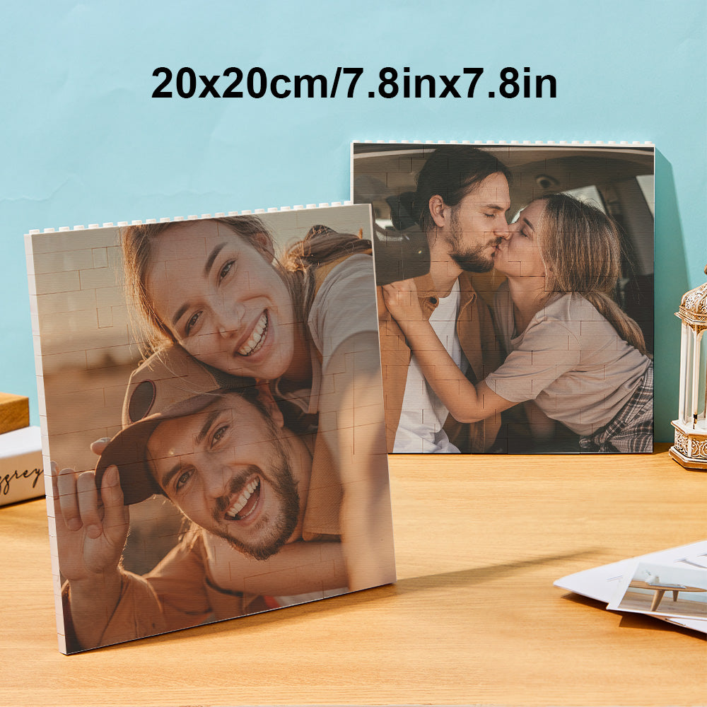 Puzzle Bloc Personnalisé Brique De Construction Photo Personnalisée Formes Et Tailles Multiples Cadeau Pour Amoureux - BuildingPuzzleFR