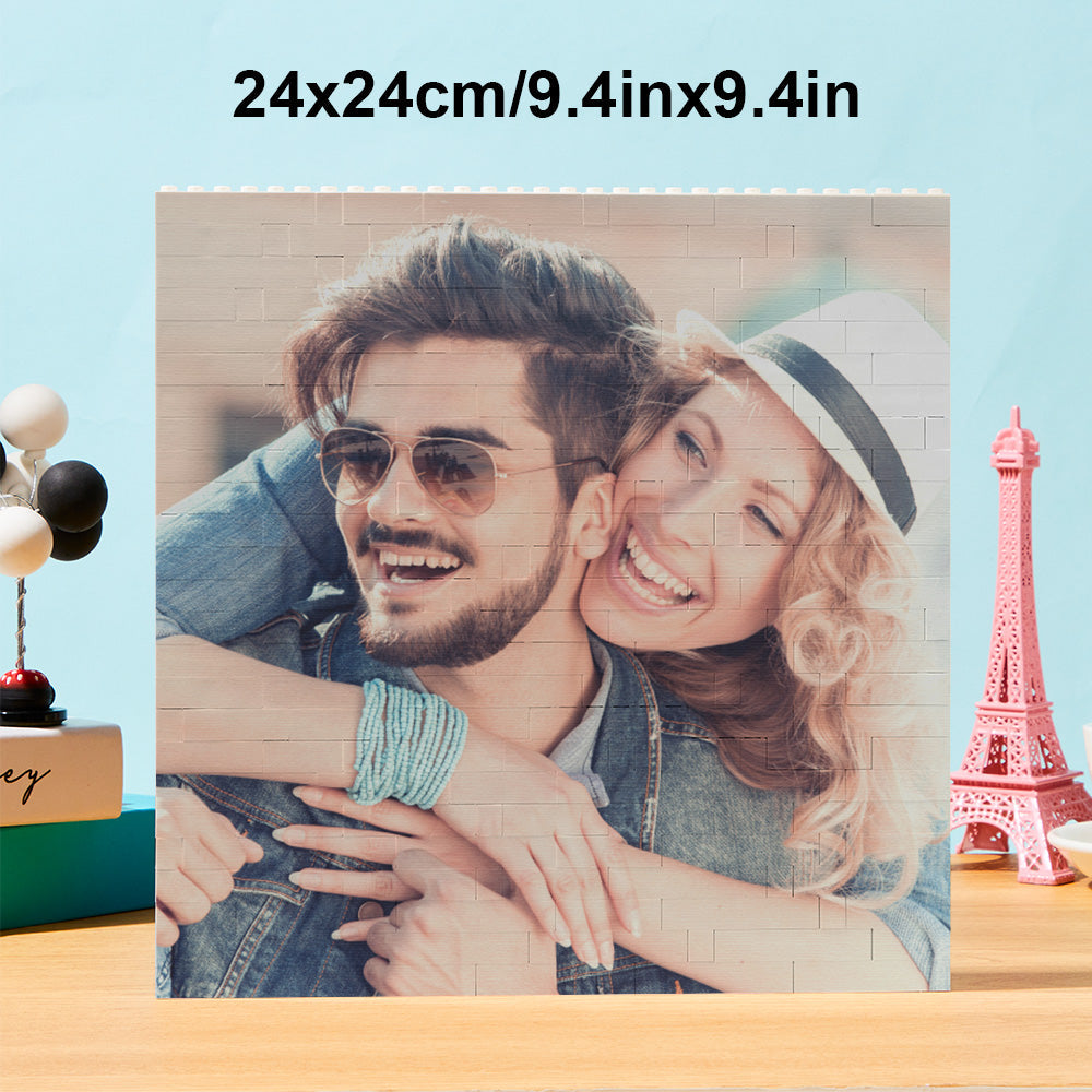 Puzzle Bloc Personnalisé Brique De Construction Photo Personnalisée Formes Et Tailles Multiples Cadeau Pour Amoureux - BuildingPuzzleFR